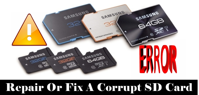 fix corrupt sd card
