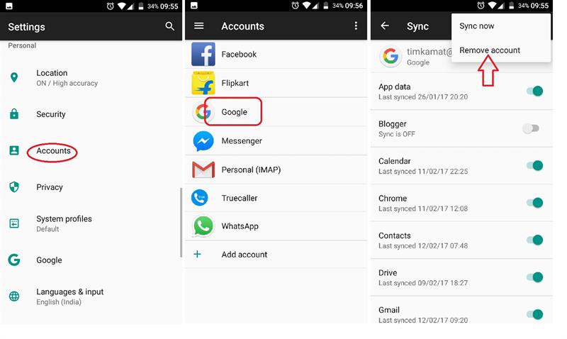 how to logout of playstore