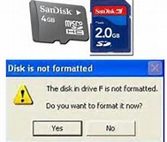 SD card can't format