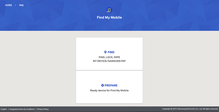 locate samsung lost phone app